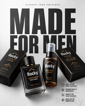 Rocky Eau De Parfum & Body Mist – Premium Men’s Fragrance
