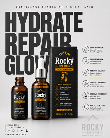 Rocky Face Serum – Advanced Skin Repair & Hydration