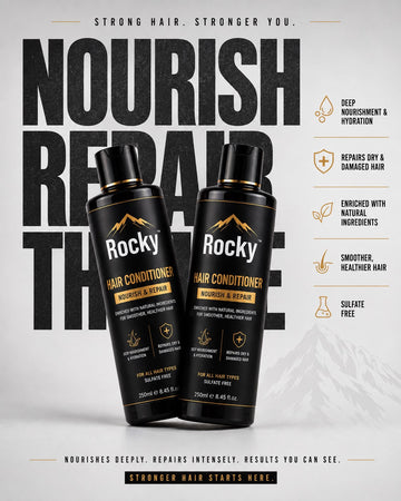 Rocky Hair Conditioner – Nourish & Repair | Deep Hydration for Smooth, Healthy Hair (250ml)